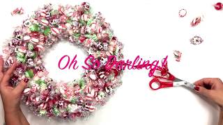 Easy DIY: A Christmas Candy Wreath