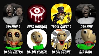 Granny Chapter Two, Eyes The Horror Game, Troll Quest Horror 2, Granny, Baldi Super Extra Scary Mod screenshot 4