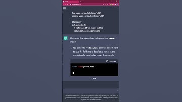 Chat GPT helps me writing Django Models