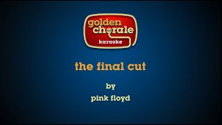 pink floyd - the final cut (karaoke)