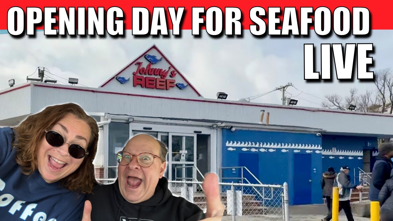 LIVE 🔴 It's Opening Day in the Bronx 🍽️ 🦞 Johnny's Reef! #NYC #city #food