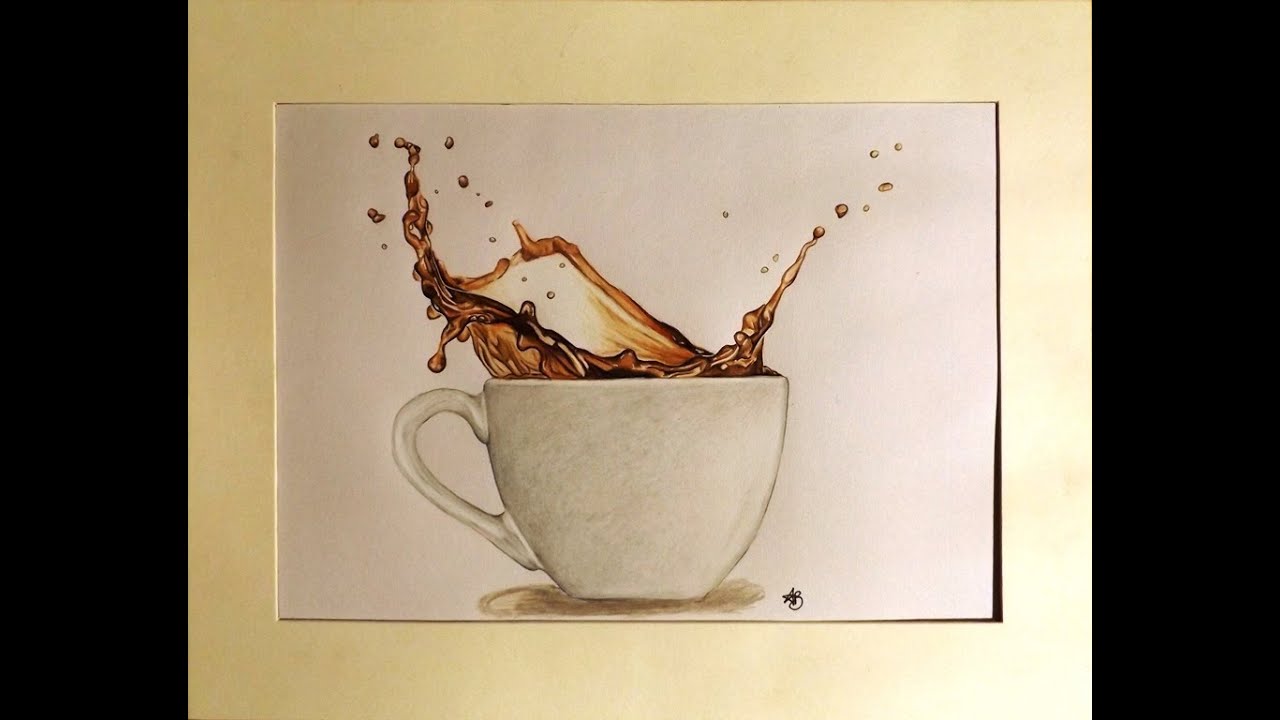 Teacup Realistic Speed Drawing (The Fortunes - Storm In A Teacup) - Youtube