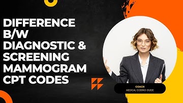 Difference between Diagnostic and Screening Mammogram CPT Codes