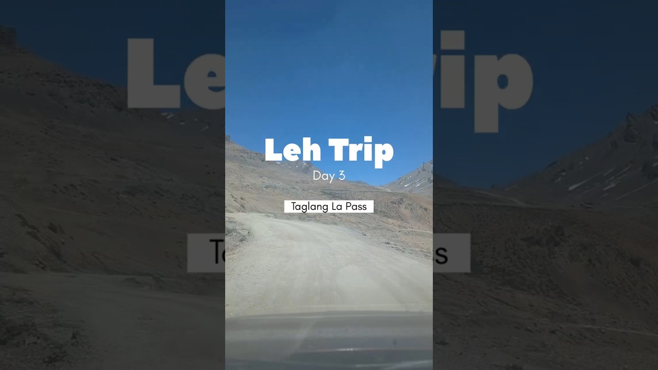 Day 3 – Baralacha to Rumtse via Tanglang La 🏔️ | Himalayan High Pass Drive