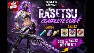RASETSU IS CRAZY! 😱 New Gen 27 Infantry Hero Guide | Skills & Costs