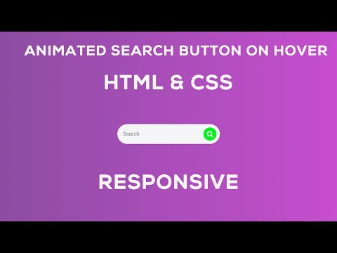How to make Animated Search Bar using HTML and CSS | Easy Steps | Website Search Bar