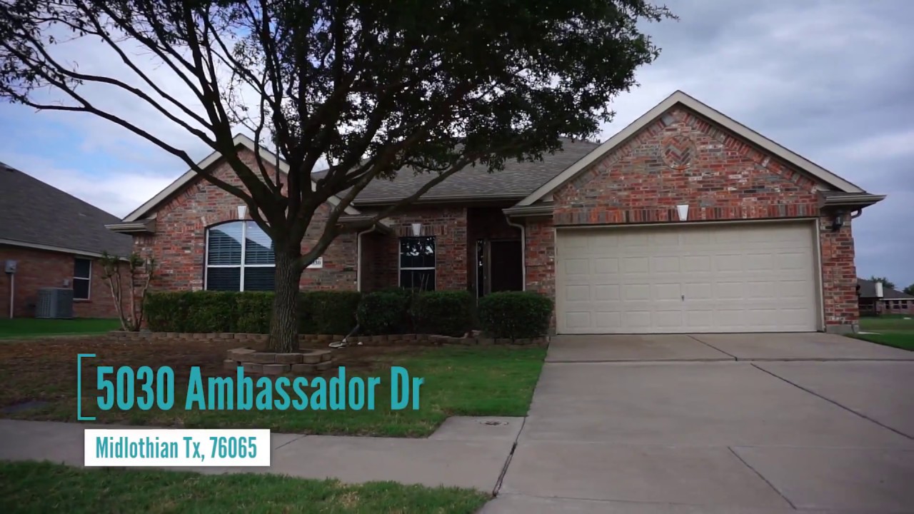 5030 Ambassador Drive, Midlothian, TX house for sale!! YouTube