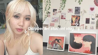 art student vlog :  cooking, field trips, and struggling ofc