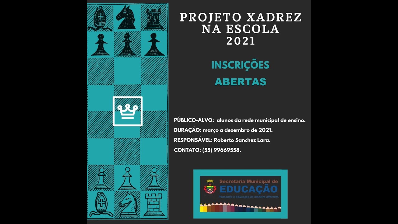Layout do jogo online de xadrez no site WWW.PROJETOXADREZ.COM.BR