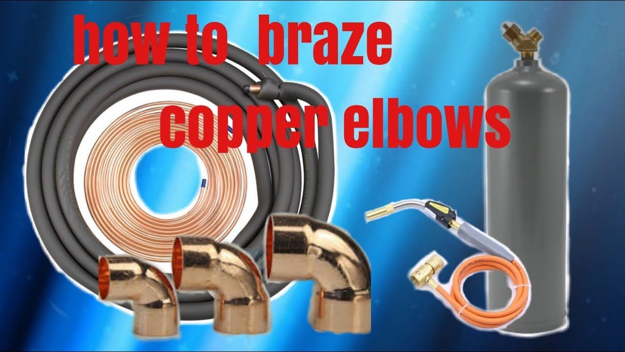 HVAC How to braze copper elbows for air conditioning and refrigeration