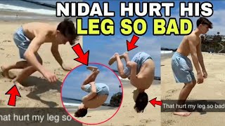 SOMETHING BAD HAPPENED To Nidal Wonder After DOING A BACKFLIP AT THE BEACH?! 😱💔 **Video Proof**