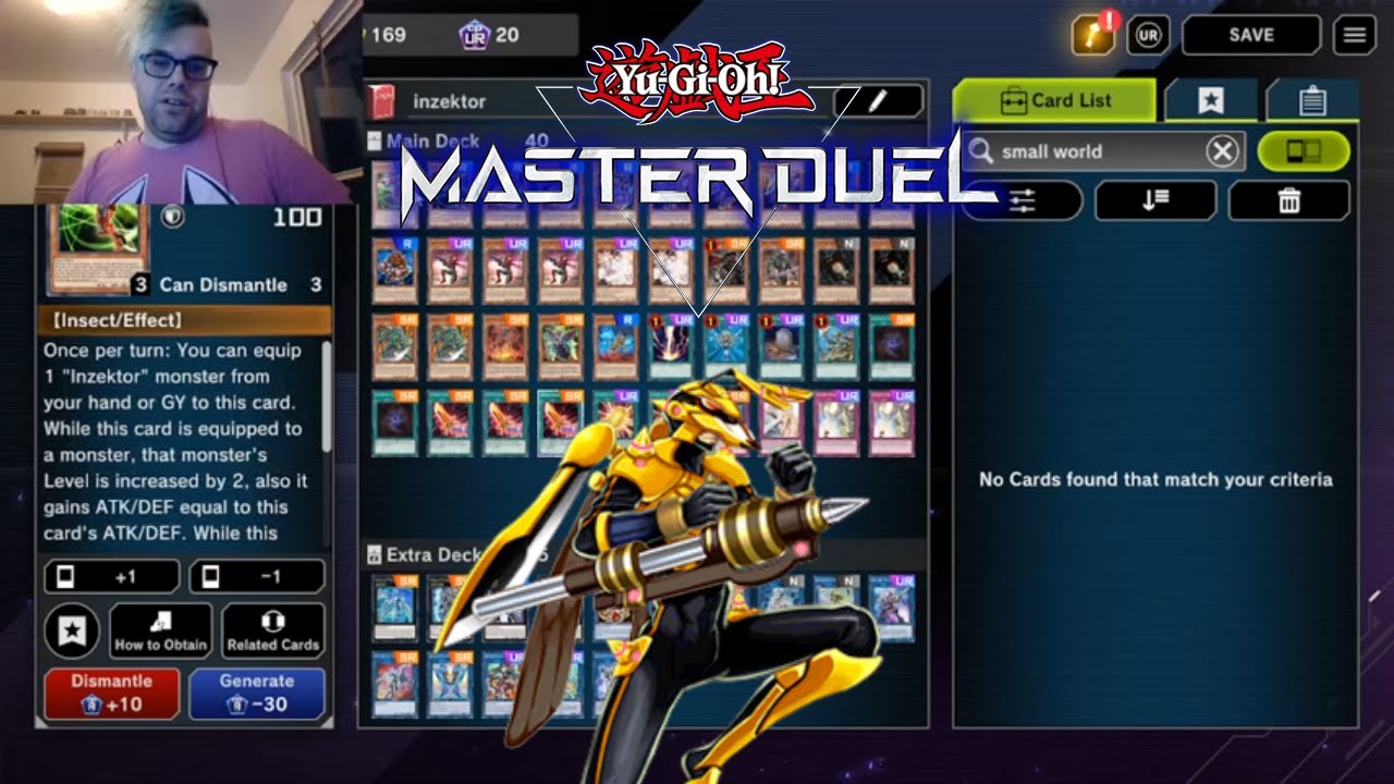 Yu-Gi-Oh Master Duel - Platinum Inzektor Cheese