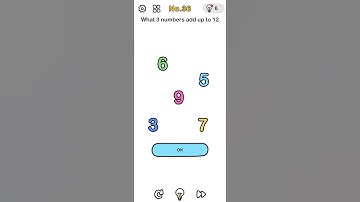 Brain Out Level 36 What 3 numbers add up to 12 #TheBoredPanda