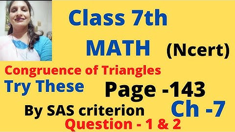 Try These  ( Question 1 & 2 )    page -143  Class 7.   Chapter 7  #class7mathsncert cbse