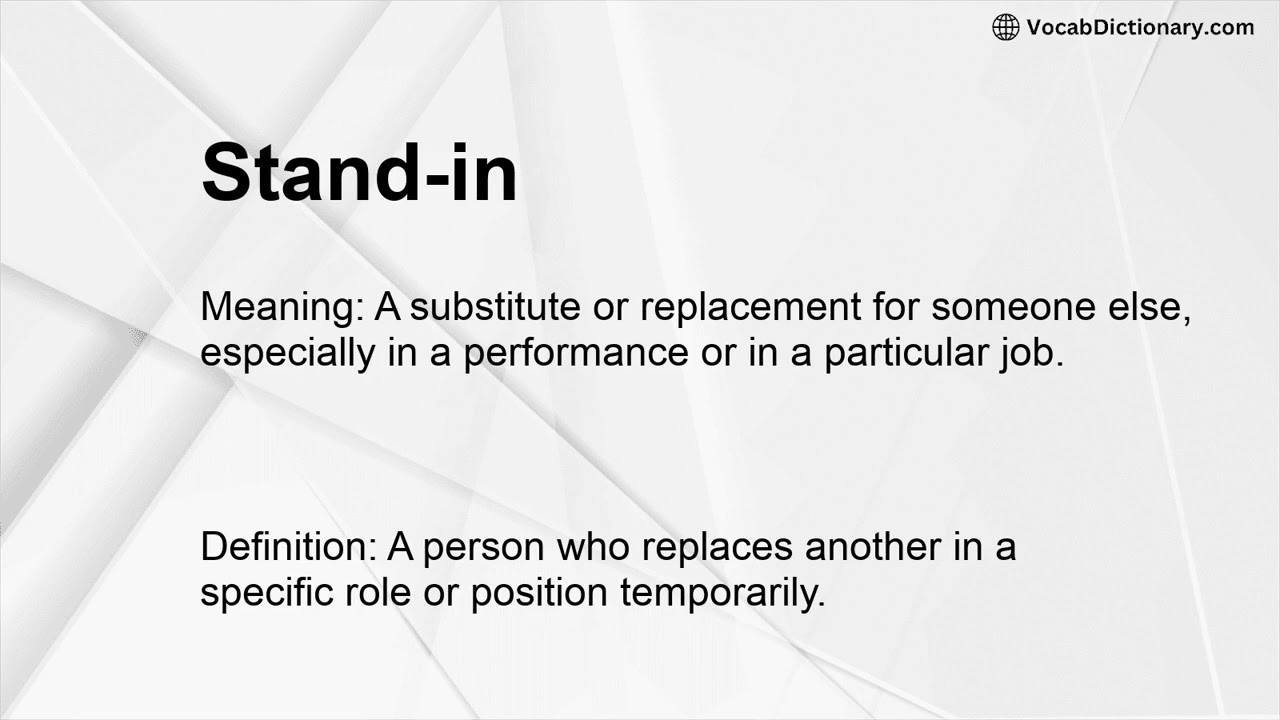 Stand-in Meaning
