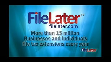 Filing an Income Tax Extension is EASY with FileLater