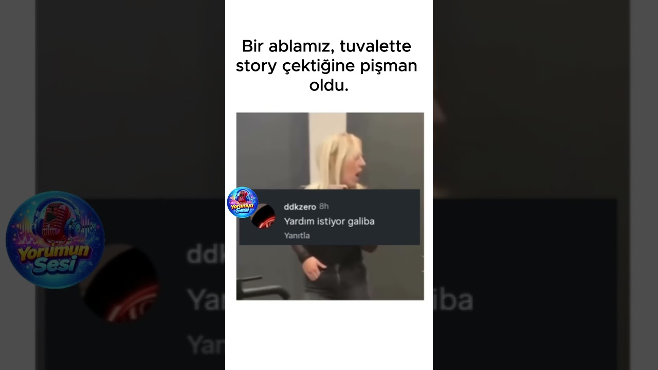 Bir ablamız, tuvalette story çektiğine pişman oldu.