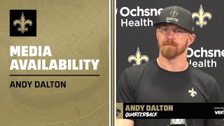 Andy Dalton on Damar Hamlin, giving back | New Orleans Saints