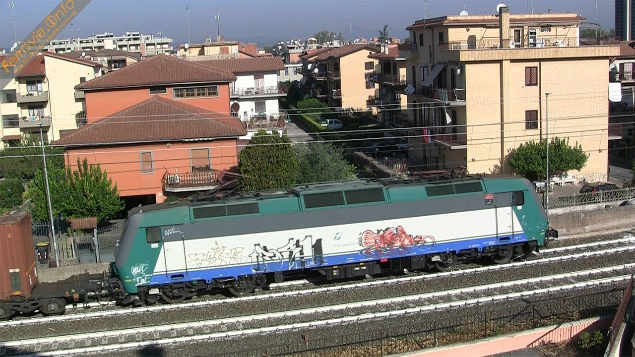 E.405 effettua frenatura d'urgenza a Monterotondo