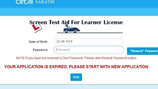 Odisha Expired Lerning application Lerning application expired Your aplication is expired odisha rto screenshot 3
