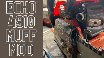 Echo 4910 Muffler Mod and carb tune (How to do bench mods)