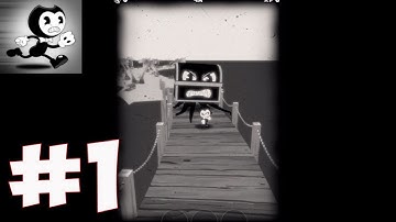Bendy in Nightmare Run - Gameplay Walkthrough part 1 - Bendy Walks The Plank Act 1(iOS, Android)