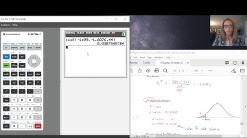 tcdf example using the TI-84 Plus CE-T