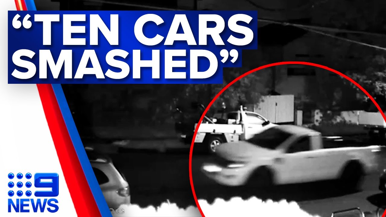 Pplater charged after allegedly crashing into 10 parked cars in Sydney