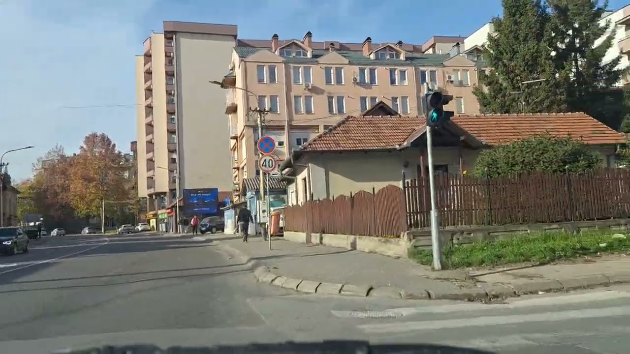 Kragujevac, vožnja 15. 11. 2025, stari pešački most na Lepenici- centar- Petrovac