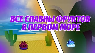 ГДЕ ИСКАТЬ ФРУКТЫ В ПЕРВОМ МОРЕ?! ROBLOX BLOX FRUITS