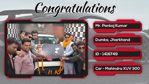 SmartValue Associate | Congratulations Mr. Pankaj Kumar for Purchasing Brand New Mahindra XUV300