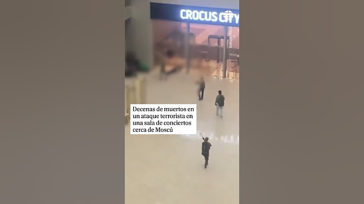 Decenas de muertos en un ataque terrorista en una sala de conciertos cerca de Moscú #Rusia #Tiroteo