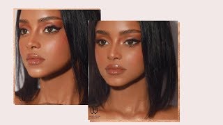 How to hide skin problems with compact powder only - تغطيه مشاكل البشره بالبودره المضغوطه فقط