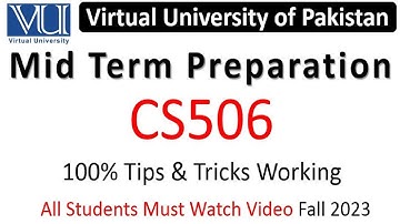 CS506 Midterm Preparation 2023 | CS506 Midterm Paper Preparation 2023
