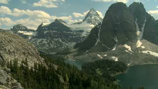 time lapse of the mount assiniboine area and lakes canadian rockies