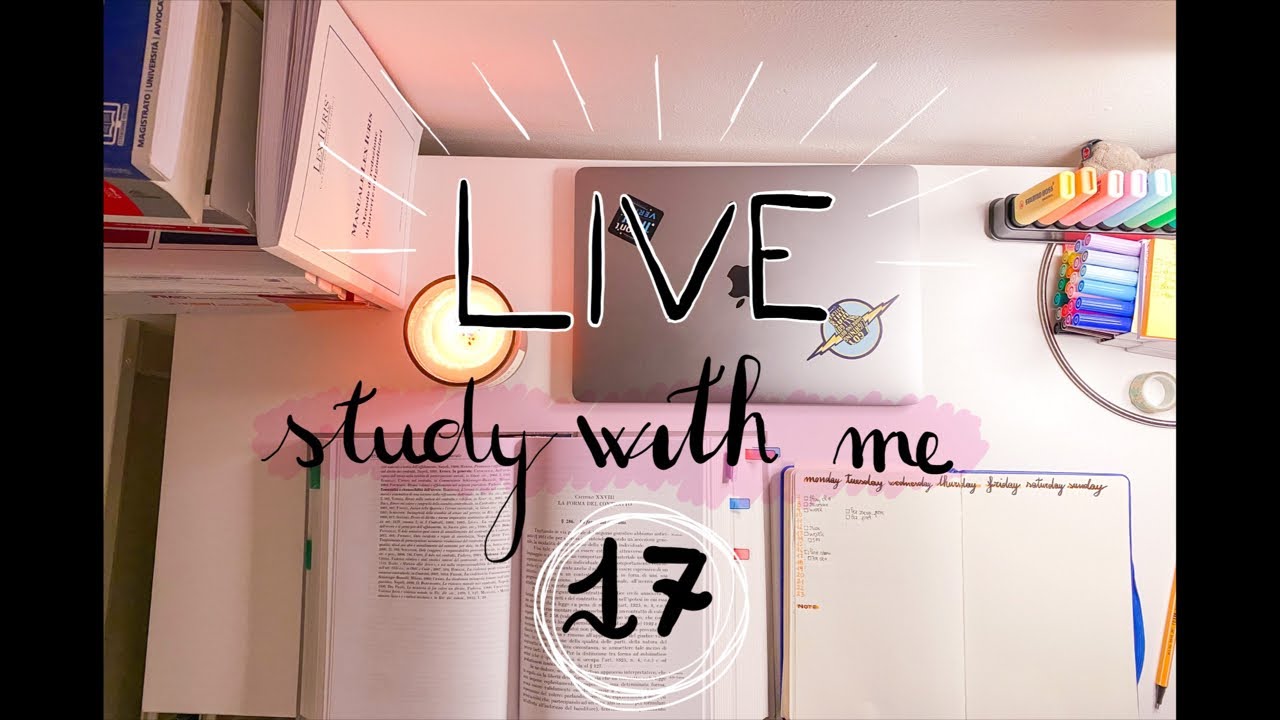 Live study with me n 17 (2 ore, Italiano!