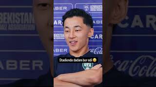 Stadionda dadam bor edi - Fayzullayev #football #futbol #uzbekistan #worldcup #fayzullayev