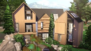 Scandinavian Mountain Home 🏔 | The Sims 4 - Speed Build (NO CC)