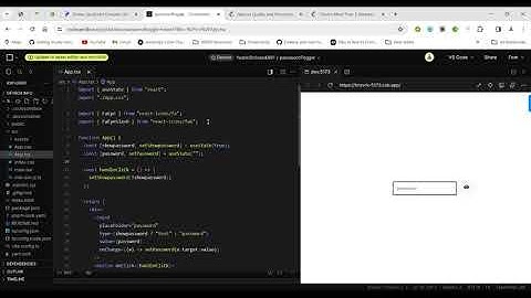React Password Toggle Switch