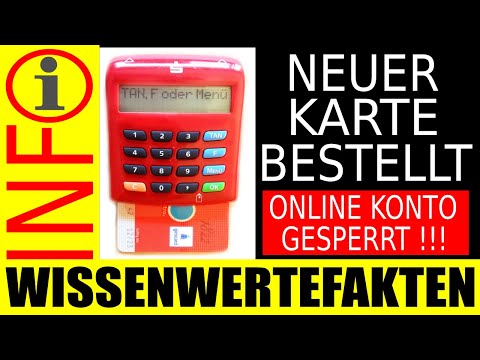 Online Konto gesperrt !!! Aktivierung - Synchronisieren - einer neuen SparkassenCard für chipTAN