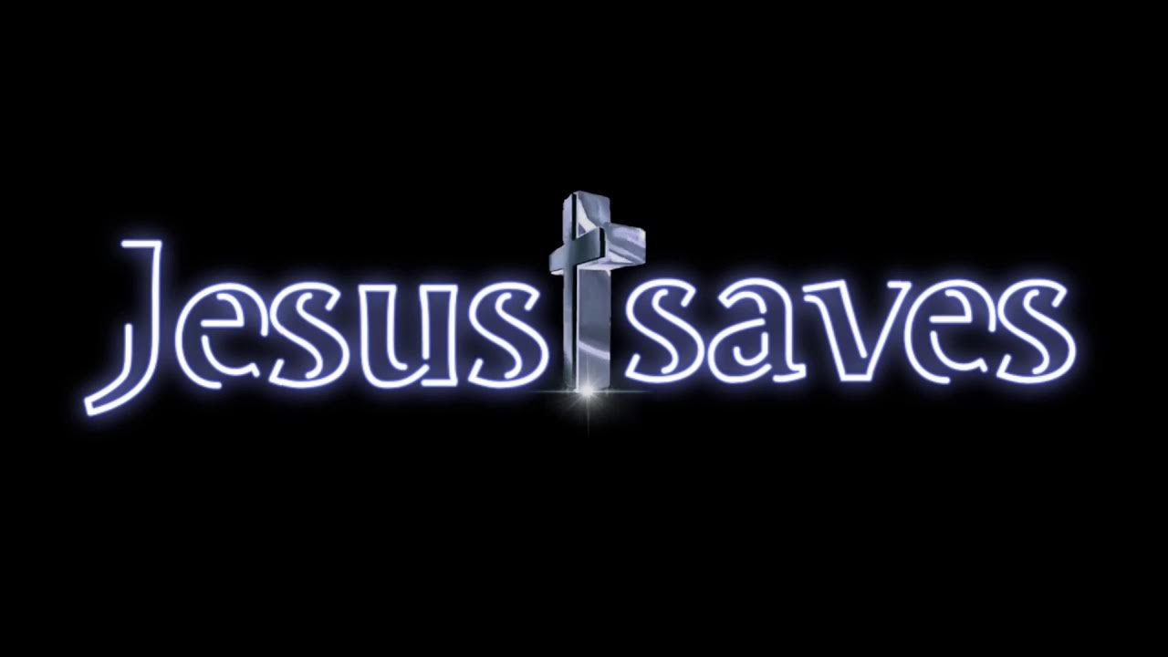 FREE NO COPYRIGHT FULL HD 60FPS JESUS SAVES NEON BANNER SCREENSAVER