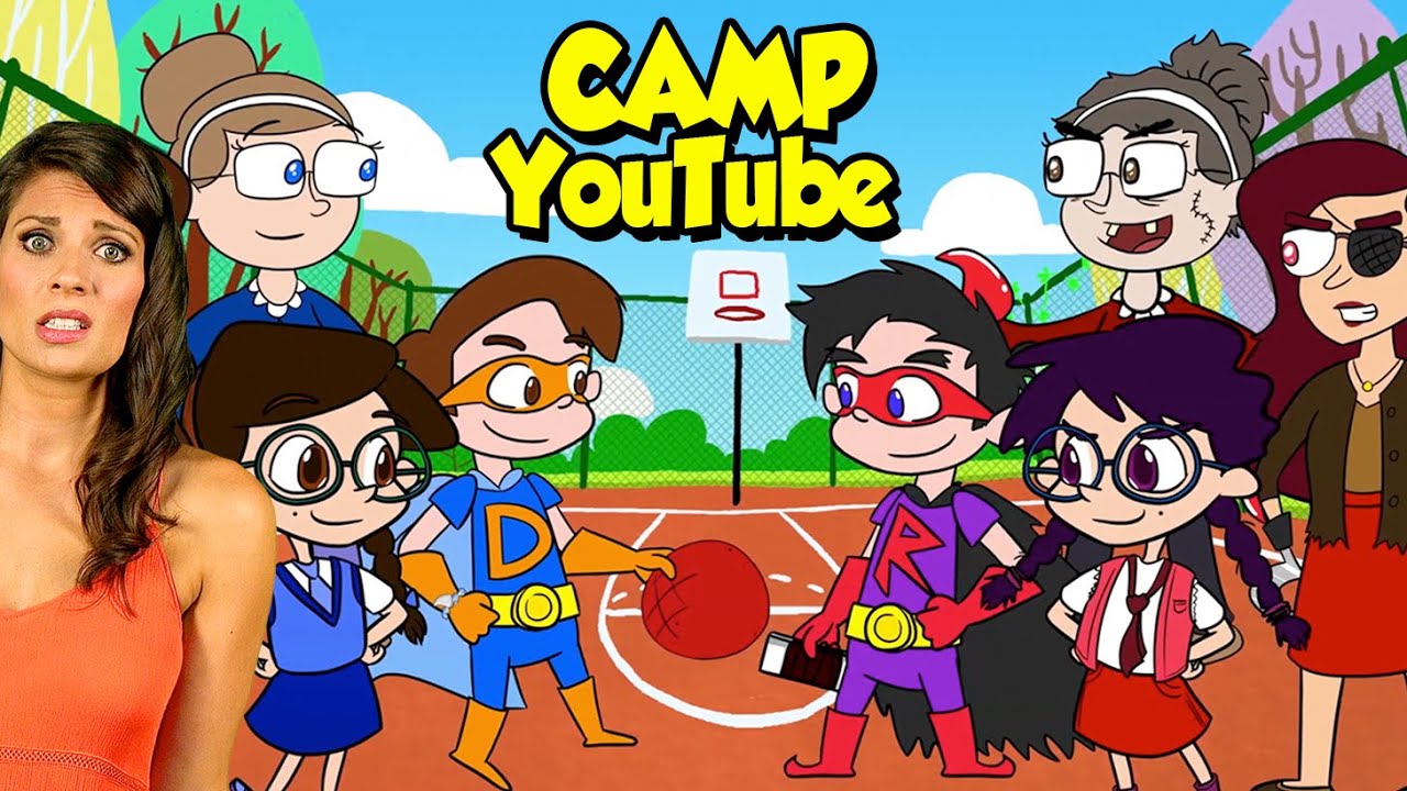Camp YouTube with Ms. Booksy & Cool School Friends! 👏 Drew Pendous, Little Red + More!