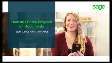 Sage 50cloud Pastel (ZA) - How do I force projects when processing customer/supplier documents?