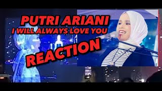 Putri Ariani | I Will Always Love You - Whitney Houston, 19 Aug 2023, Live in Jakarta REACTION