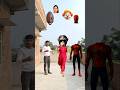 Funny Dancing Spiderman And Cute Girls Correct Head Matching Dekha Jo Tune Meri Taraf #funny #shorts