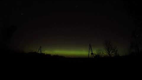 Lihgts are dancing in the night. Aurora borealis, 18.10.2025.