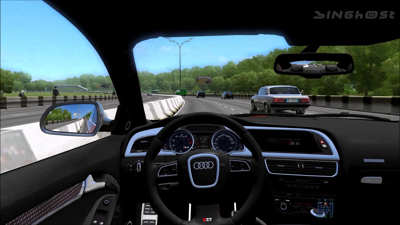 Audi city car driving Audi city car driving