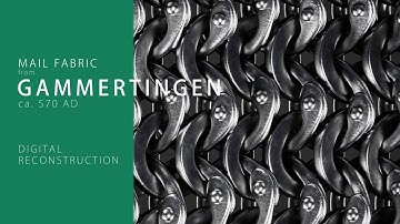 Mail fabric from Gammertingen (c. 570 AD) – a digital reconstruction