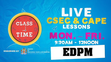 CSEC EDPM 10:35AM-11:10AM | Educating a Nation - October 8 2020