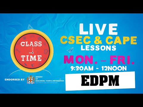 CSEC EDPM 10:35AM-11:10AM | Educating a Nation - October 8 2020